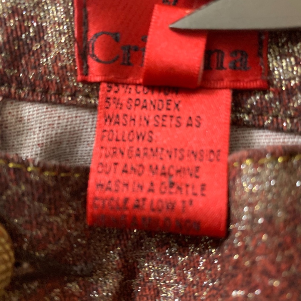 Snakeskin print jeans cropped brown - Picture 5 of 9